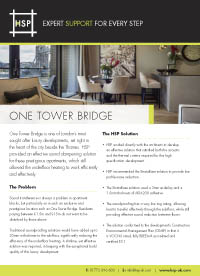One Tower Bridge luxury residential marketing brochure interior design