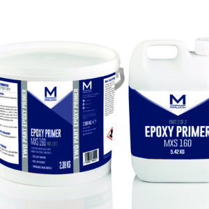 Marldon MXS 160 two-part epoxy primer containers
