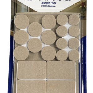Marldon felt furniture feet bumper pack with 42 pieces