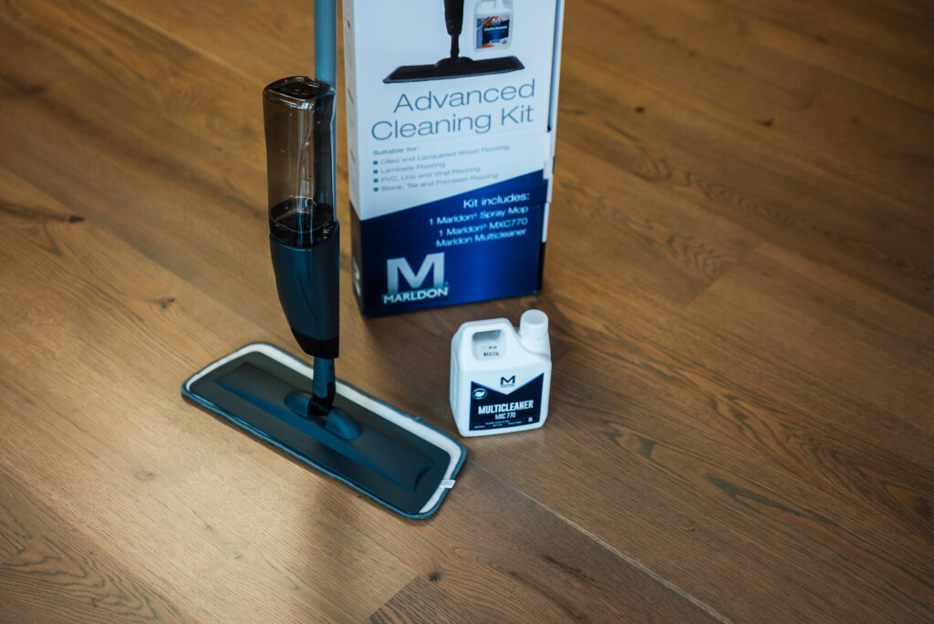 Marldon Advanced Cleaning Kit with spray mop and cleaner