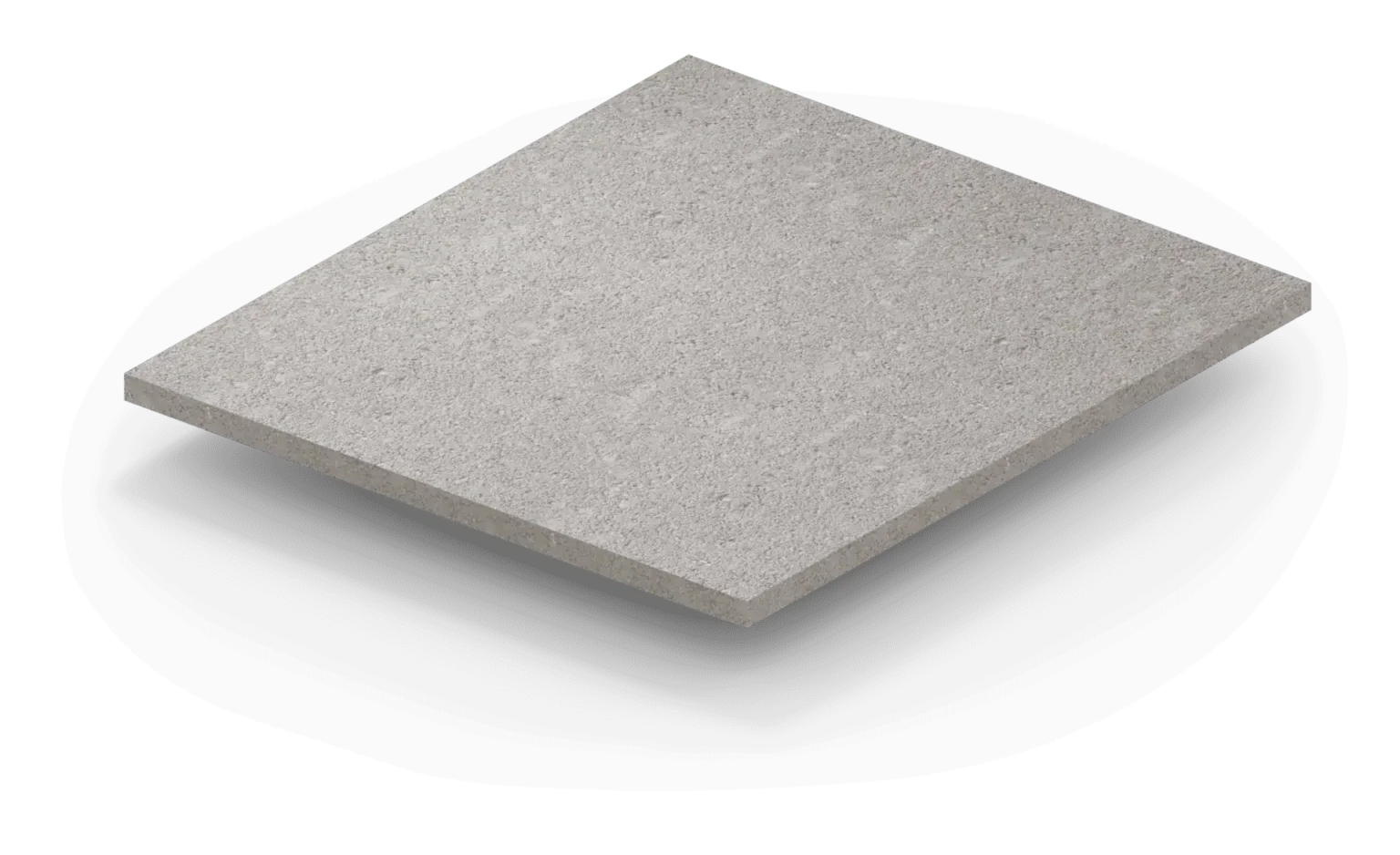 Grey concrete paving slab tile on white background
